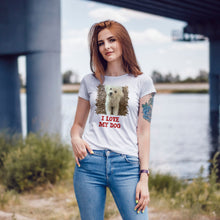 Lade das Bild in den Galerie-Viewer, Lady T-Shirt mit deinem Foto + Wunschtext/Namen
