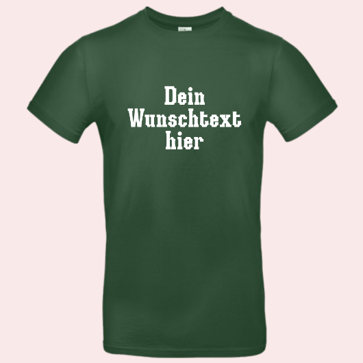 T-Shirt mit deinem Wunschtext, verschiedene Farben