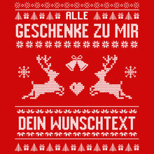 Lade das Bild in den Galerie-Viewer, Lady T-Shirt XMAS + deinem Wunschtext, verschiedene Farben
